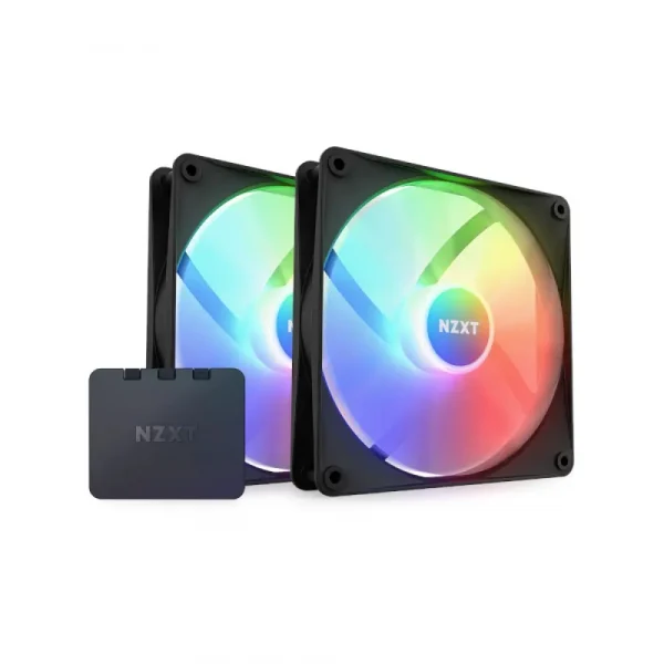 Nzxt F140 Rgb Core 140mm Twin Pack Cabinet Fan Black (RF-C14DF-B1)