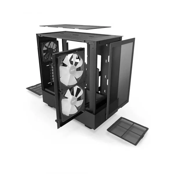 Nzxt H5 Flow Rgb Atx Mid Tower Cabinet (Black) (CC-H51FB-R1) - Image 2