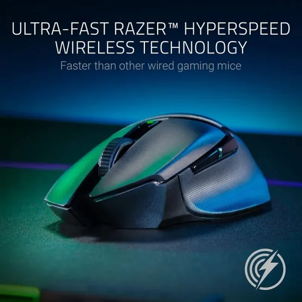 Razer Basilisk X Hyperspeed - Wireless Ergonomic Gaming Mouse (RZ01-03150100-R3A1) - Image 2