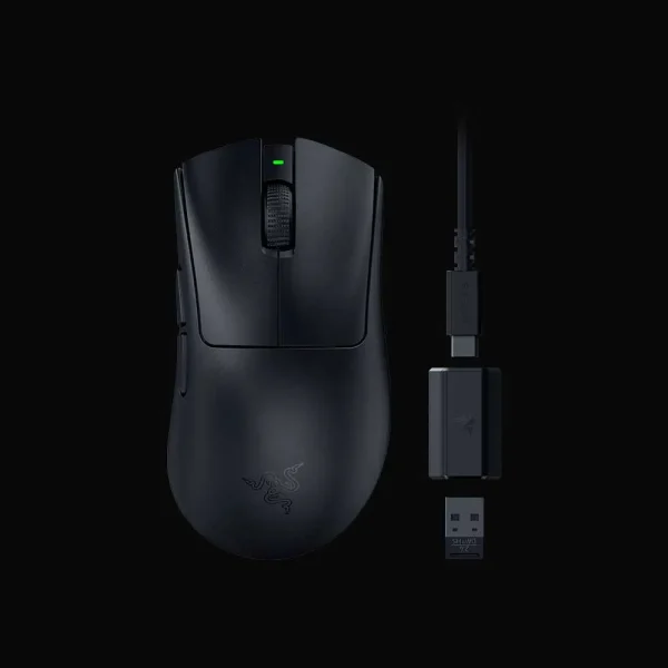 Razer DeathAdder V3 HyperSpeed Ultralight Weight Wireless Ergonomic Esports Mouse (RZ01-05140100-R3A1) - Image 2