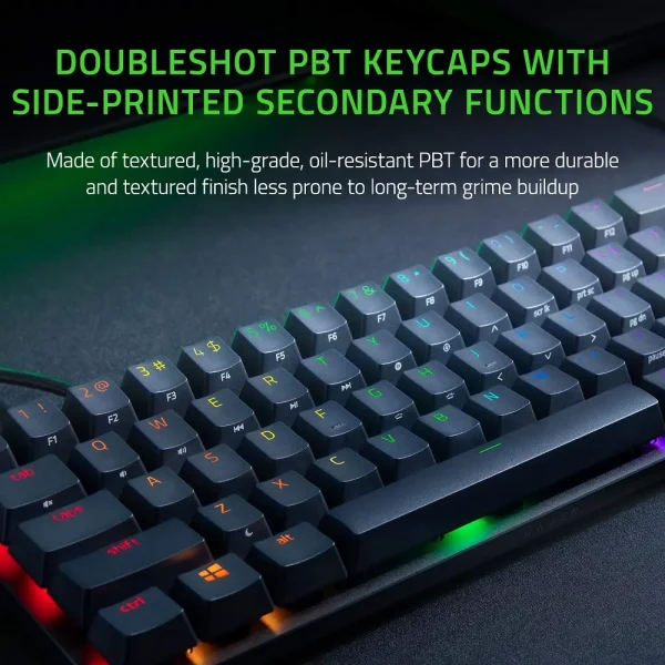 Razer Huntsman Mini - 60% Optical Gaming Keyboard (Clicky Purple Switch) - Rz03-03390100-R3M1 - Image 3