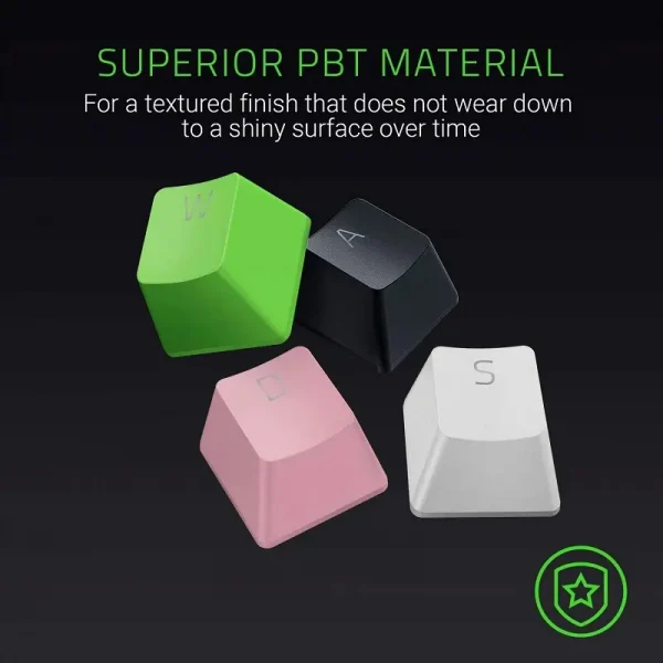 Razer Pbt Keycap Upgrade Set - Razer Green - Image 4