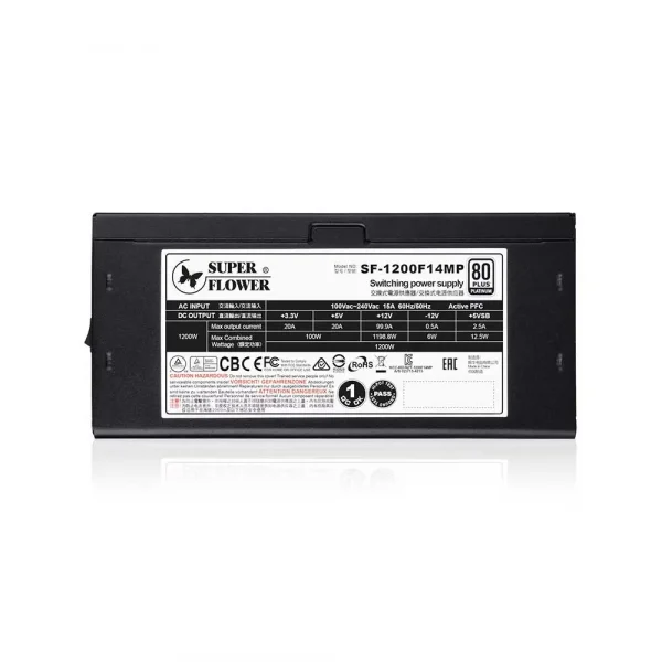 Super Flower Leadex Platinum SE 1200 Watt Power Supply Black (SF-1200F14MP) - Image 3