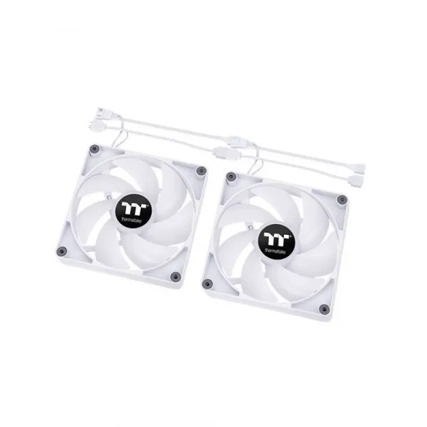 Thermaltake CT120 ARGB Sync Cabinet Fan 2 Pack White (CL-F153-PL12SW-A) - Image 2