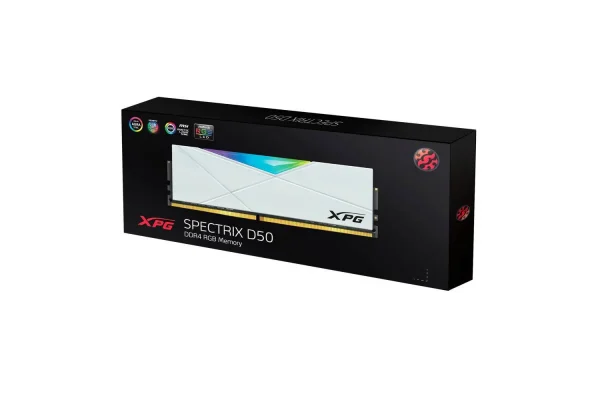 Xpg Spectrix D50 Ddr4 16Gb Rgb Ram (White) (Ax4U3200716G16A-Sw50) - Image 2