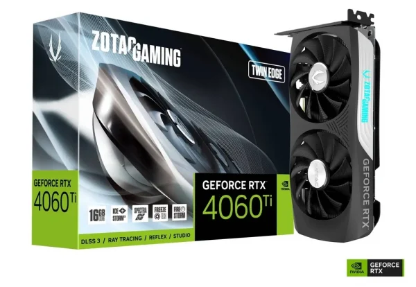 Zotac GeForce Rtx 4060 Ti 16Gb Twin Edge Graphics Card (ZT-D40620E-10M)