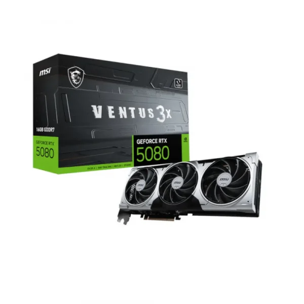 MSI RTX 5080 Ventus 3X Plus 16Gb GDDR7 Graphics Card (G5080-16V3P)