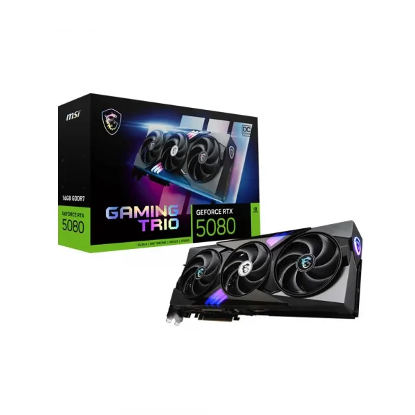 Msi Rtx 5080 Gaming Trio Oc 16Gb GDDR7 Graphics Card