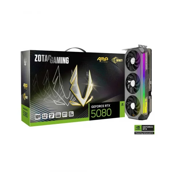 Zotac Gaming Rtx 5080 AMP Extreme Infinity 16Gb GDDR7 Graphics Card