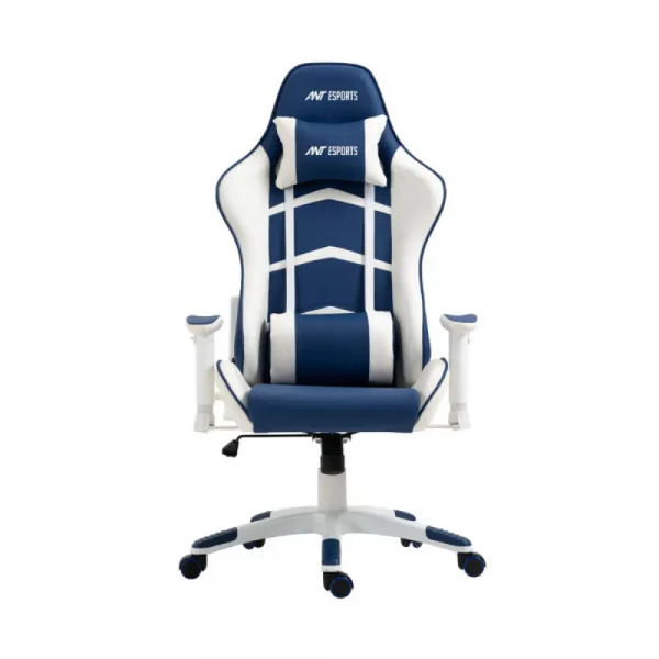 Ant ESports 9077 Ergonomic Gaming Chair White-Blue (9077-BLUE)