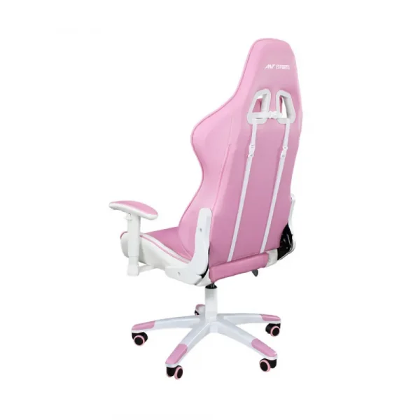 Ant ESports 9077 Ergonomic Gaming Chair White-Pink (9077-PINK) - Image 4