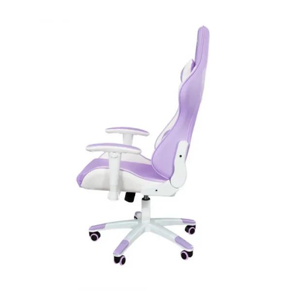 Ant ESports 9077 Ergonomic Gaming Chair White-Purple (9077-PURPLE) - Image 3