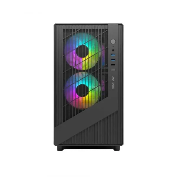 Ant Esports 120 Air Mini M-ATX Gaming Cabinet Black (AESP0331)