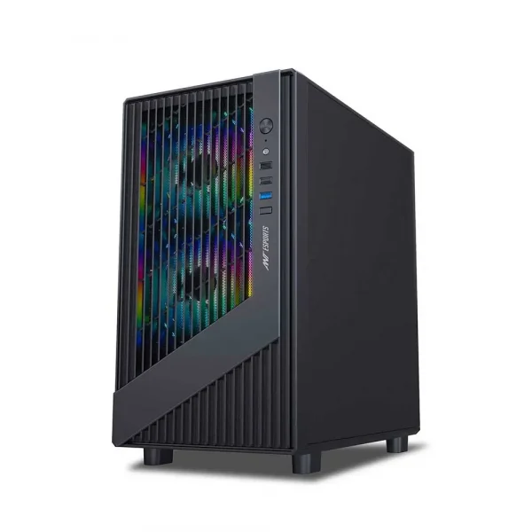 Ant Esports 120 Air Mini M-ATX Gaming Cabinet Black (AESP0331) - Image 5