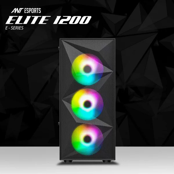 Ant Esports Elite 1200 ATX Gaming Cabinet Black (AESP0319) - Image 10