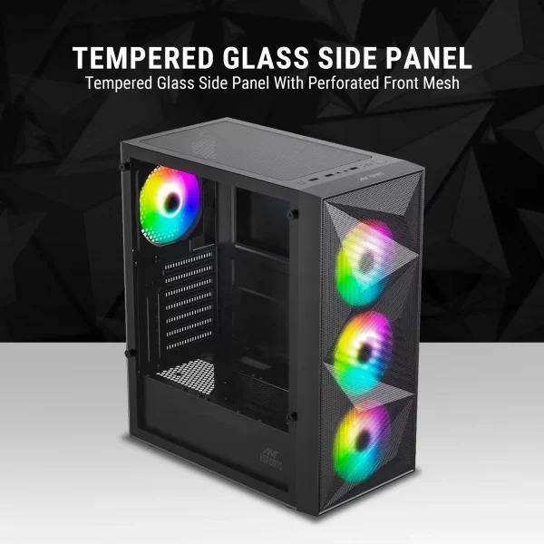 Ant Esports Elite 1200 ATX Gaming Cabinet Black (AESP0319) - Image 11