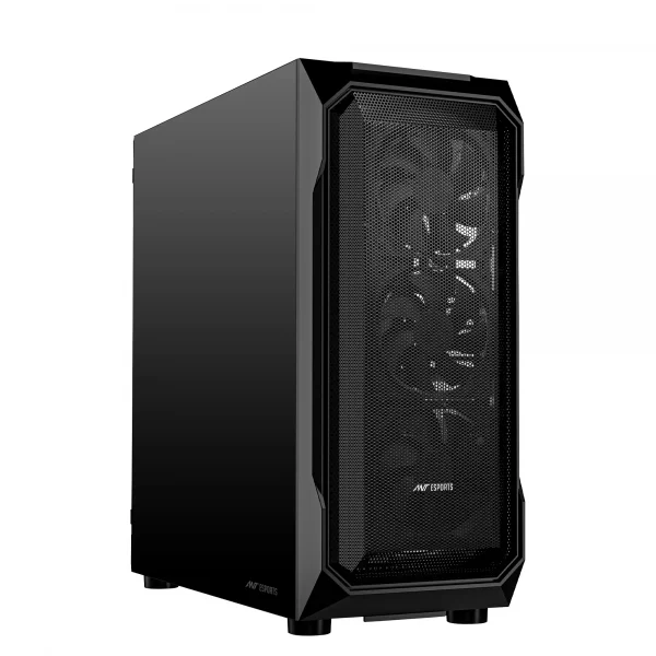 Ant Esports ICE-410 PS E-ATX Mid Tower Gaming Cabinet Black (AESP0321)