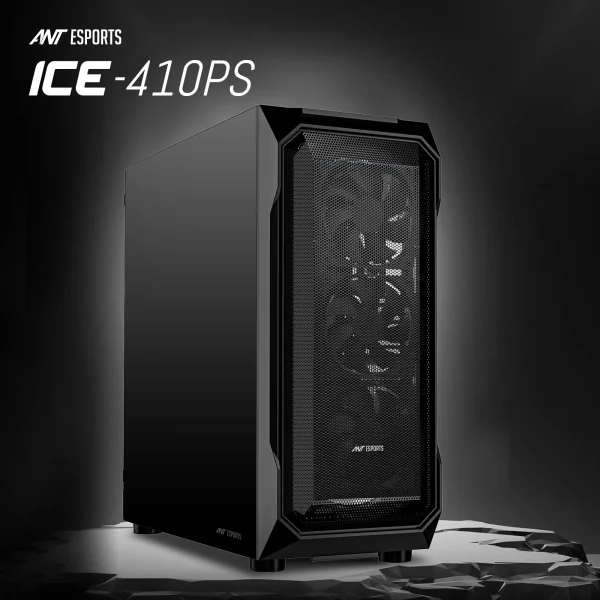 Ant Esports ICE-410 PS E-ATX Mid Tower Gaming Cabinet Black (AESP0321) - Image 10