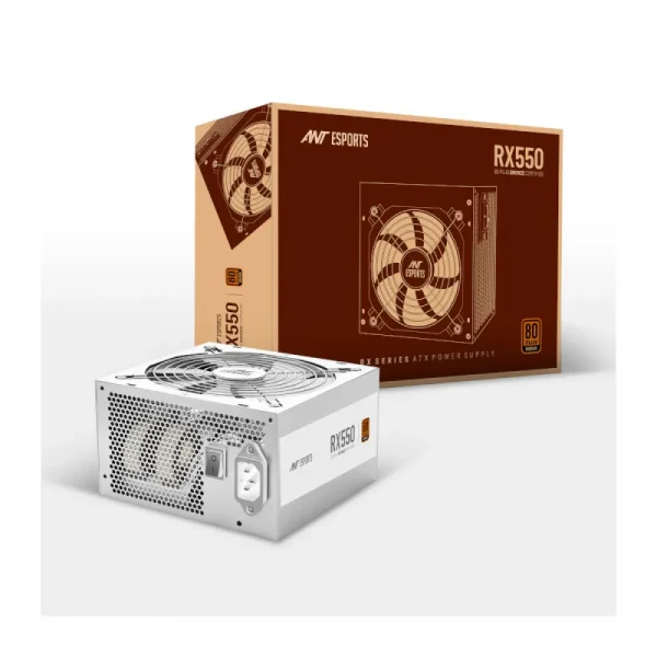 Ant Esports RX550 550 Watts White 80 Plus Bronze Power Supply (RX550 WHITE)