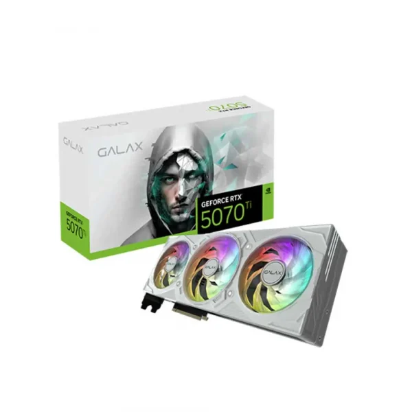 Galax Rtx 5070 Ti EX Gamer 1-Click OC White 16Gb GDDR7 Graphics Card (57IZN6MDBVGW)