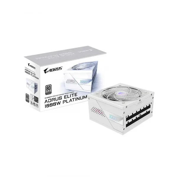 Gigabyte Aorus Elite P1000W 80 Plus Platinum Modular PCIe 5.0 Ice Power Supply (GP-AE1000PM PG5 ICE)