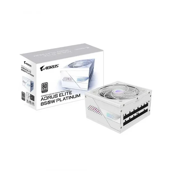 Gigabyte Aorus Elite P850W 80 Plus Platinum PCIe 5.1 Ice Modular Power Supply (GP-AE850PM PG5 ICE)