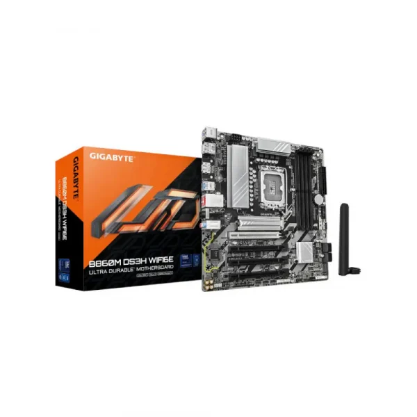 Gigabyte B860M DS3H WIFI6E LGA1851 Micro ATX Motherboard