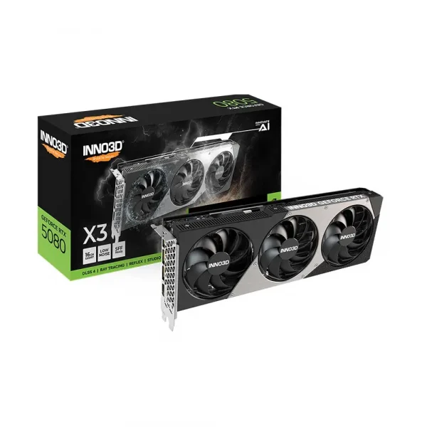 Inno3D GeForce RTX 5080 X3 16Gb GDDR7 Graphics Card (N50803-16D7-176068N)