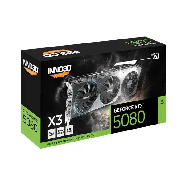 Inno3D GeForce RTX 5080 X3 16Gb GDDR7 Graphics Card (N50803-16D7-176068N) - Image 2