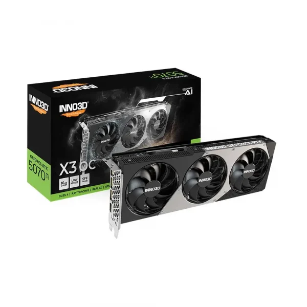 Inno3D Rtx 5070 Ti X3 OC 16Gb GDDR7 Graphics Card (N507T3-16D7X-176068N)