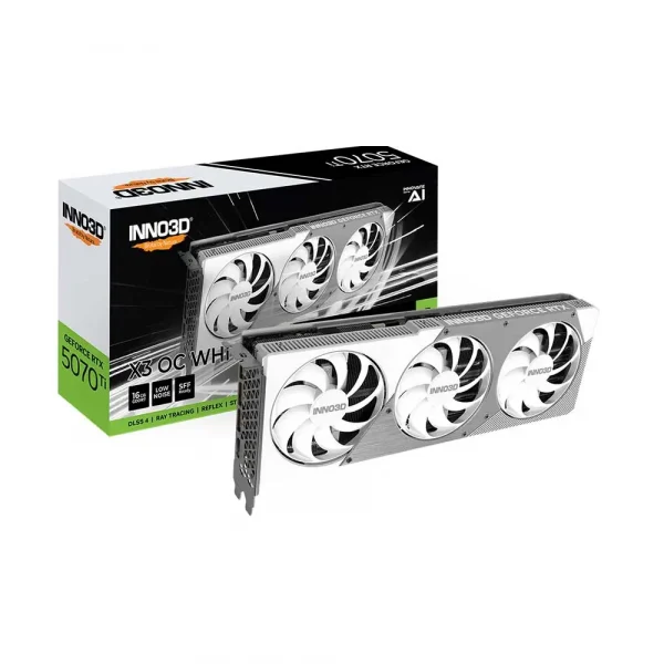 Inno3D Rtx 5070 Ti X3 OC White 16Gb GDDR7 Graphics Card (N507T3-16D7X-176068W)