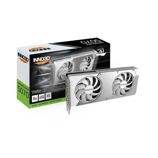 Inno3D Rtx 5070 Twin X2 OC White 12Gb GDDR7 Graphics Card (N50702-12D7X-195064W)