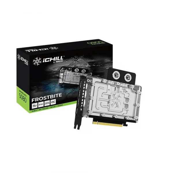 Inno3D Rtx 5080 iCHILL Frostbite 16Gb GDDR7 Graphics Card (C50803-16D7X-1760FB)