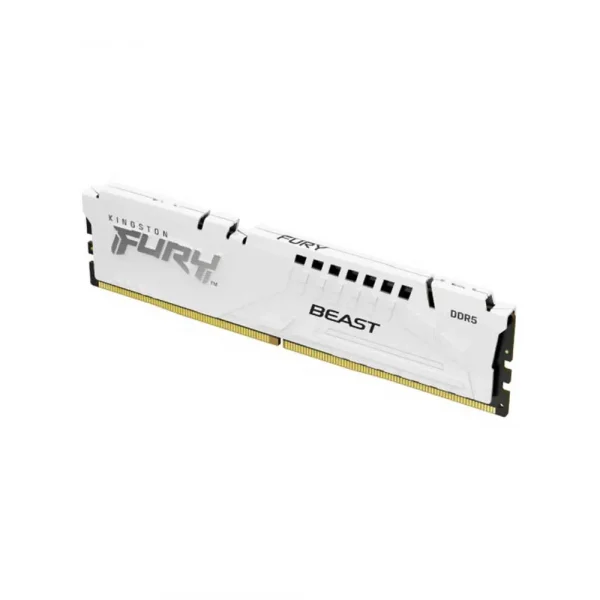 Kingston Fury Beast 32GB (32GBx1) 5200MHz White DDR5 Desktop RAM (KF552C40BW-32)