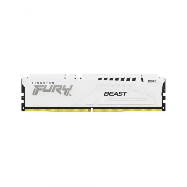 Kingston Fury Beast 32GB (32GBx1) 5200MHz White DDR5 Desktop RAM (KF552C40BW-32) - Image 2