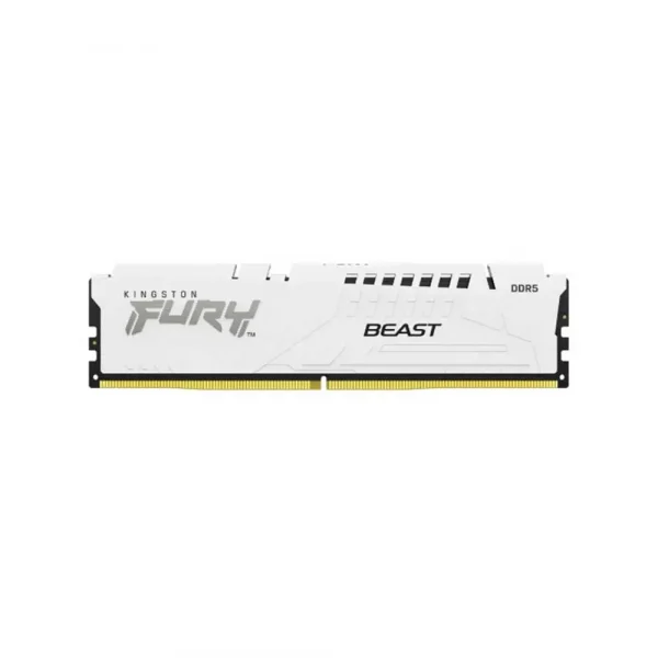 Kingston Fury Beast 32GB (32GBx1) 6000MHz White DDR5 Desktop RAM (KF560C40BW-32) - Image 2