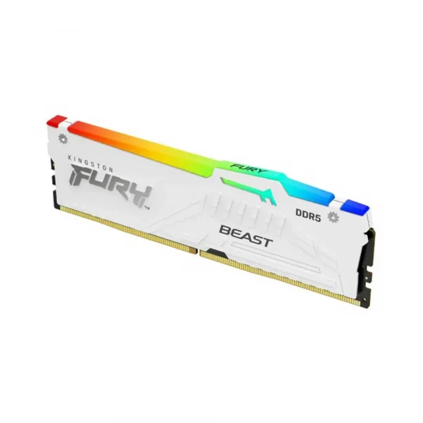 Kingston Fury Beast RGB 16GB 5600MHz White DDR5 Desktop RAM (KF556C40BWA-16) - Image 3