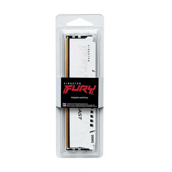 Kingston Fury Beast White 16Gb 6000Mhz (16GBX1) DDR5 CL30 Desktop RAM (KF560C30BW-16) - Image 2