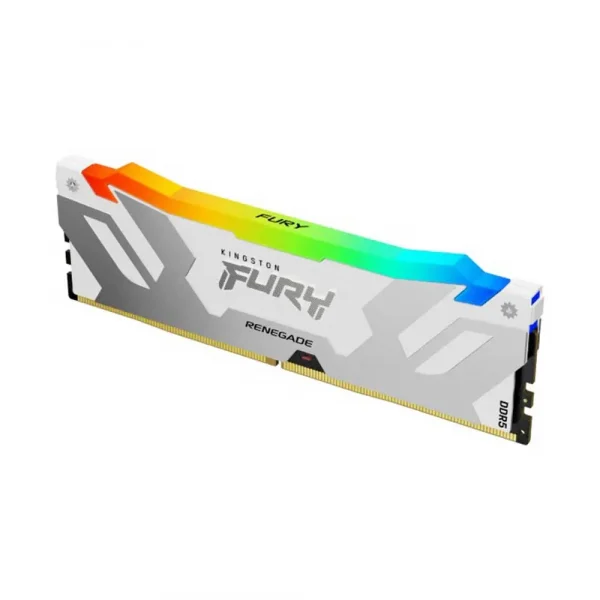 Kingston Fury Renegade RGB 32GB (32Gbx1) 6000MHz DDR5 CL32 Desktop RAM White (KF560C32RWA-32) - Image 2