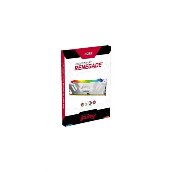 Kingston Fury Renegade RGB 32GB (32Gbx1) 6000MHz DDR5 CL32 Desktop RAM White (KF560C32RWA-32) - Image 3