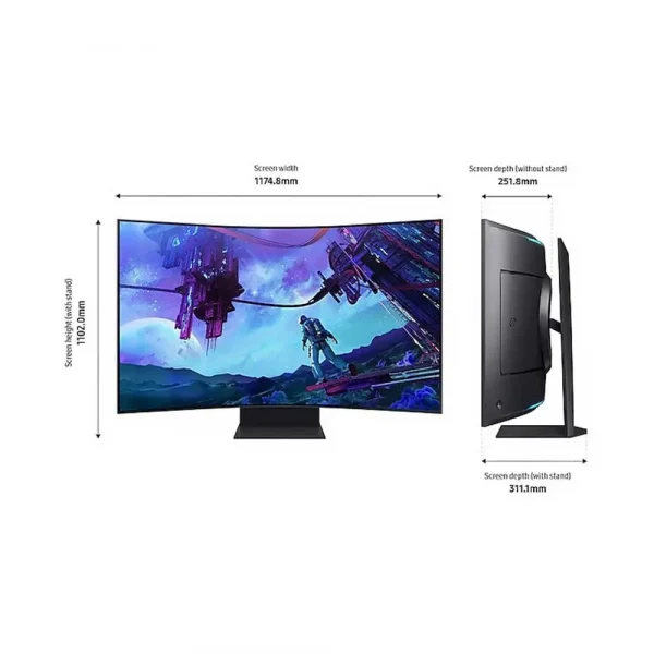 Samsung Odyssey Ark 55 Inch 2nd Gen 4K UHD Gaming Monitor (LS55CG97WNW) - Image 3