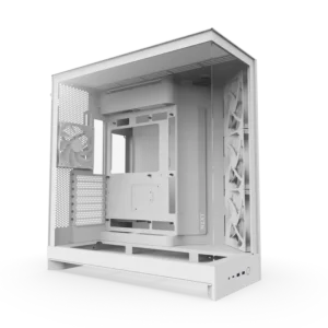 NZXT H9 Flow Dual Chamber Mid Tower ATX Airflow Cabinet White (CM-H92FW-01)