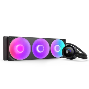 NZXT Kraken Plus 360 RGB 360mm AIO Liquid Cooler With 1.54" LCD Black (RL-KR360-B2)