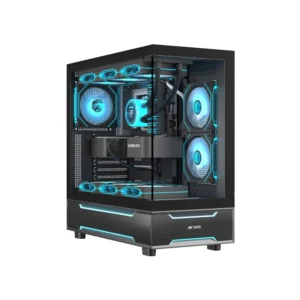 Ant Esports Crystal X6 Pro Mid Tower ATX Cabinet Black (AESP0385)