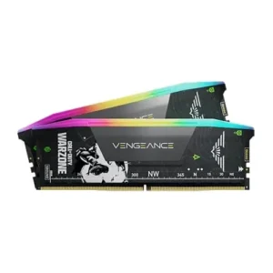Corsair Vengeance RGB 32GB (16GBx2) 6000Mhz DDR5 Desktop RAM Grey Call Of Duty Warzone (CMH32GX5M2B6000Z30-WZ)