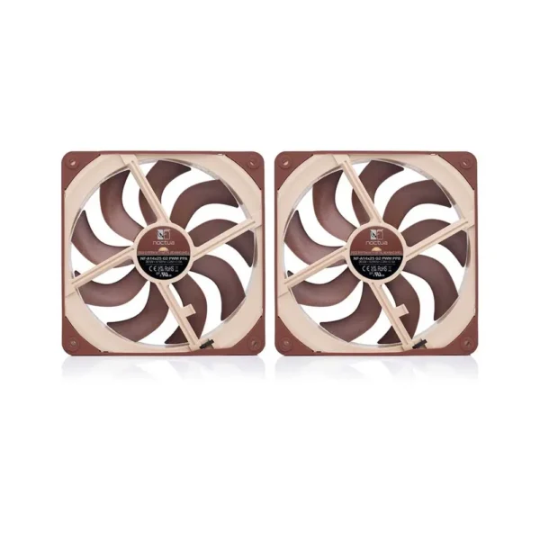 Noctua NF-A14x25 G2 LS-PWM, High Quality Silent 140mm PC Fan, 4-Pins (Brown