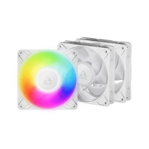 Arctic P12 Pro PWM PST ARGB 120mm White Cabinet Fan Pack of 3 (ACFAN00326A)