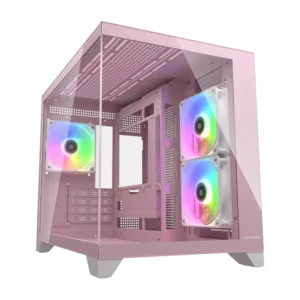 COUGAR FV150 Mini RGB MATX Mini Tower Cabinet ( Pink )