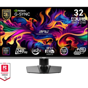 MSI MPG 322URX QD-OLED 32 Inch 240Hz 4k UHD Gaming Monitor