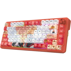 REDRAGON K673 Ucal Pro Anime 75% Mechanical Wireless Gaming Keyboard ( Red ) ( Custom Hi-Fi Linear Switch )